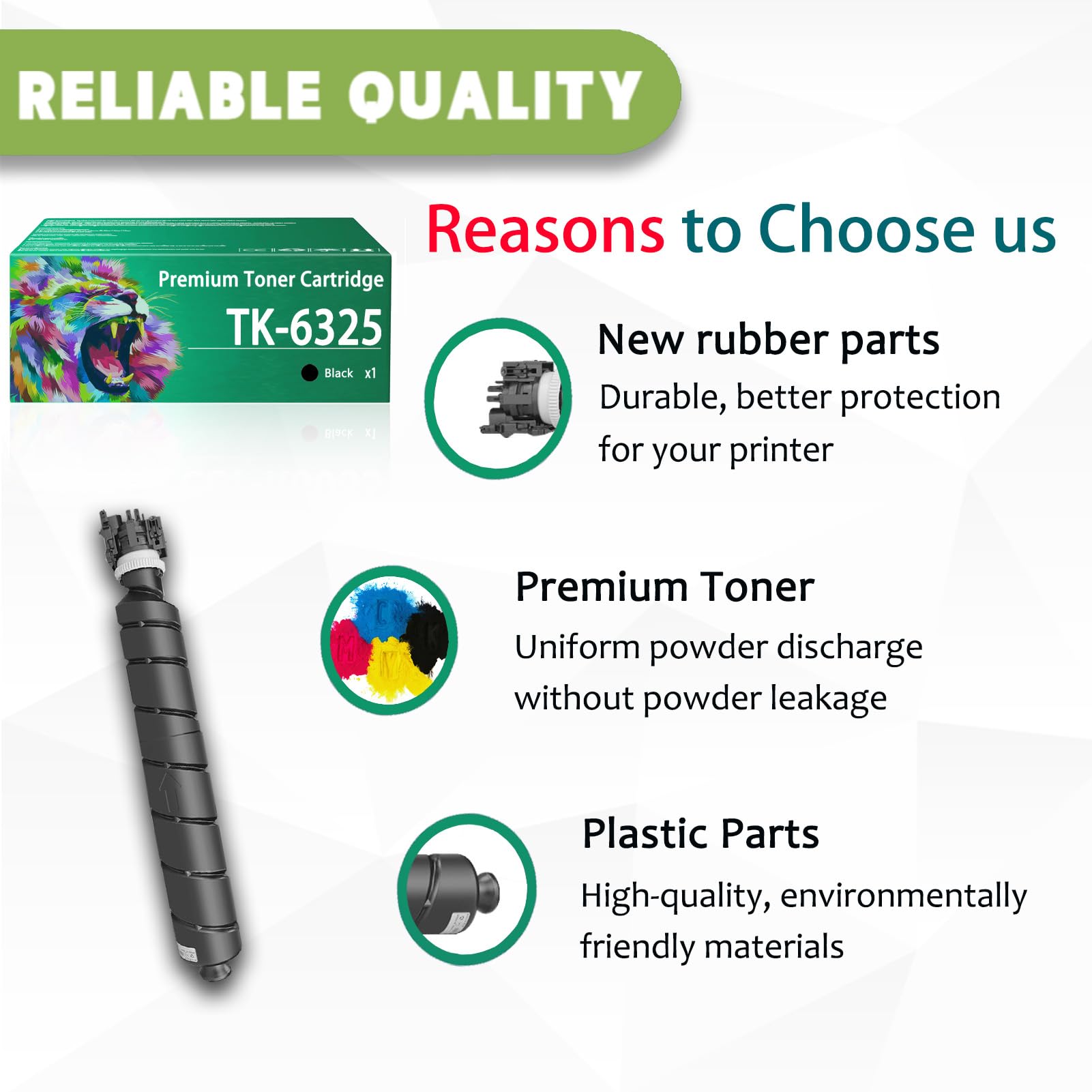 Amazon.com: ERNZAT TK-6325 Toner Cartridge Compatible for Kyocera